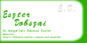 eszter dobszai business card